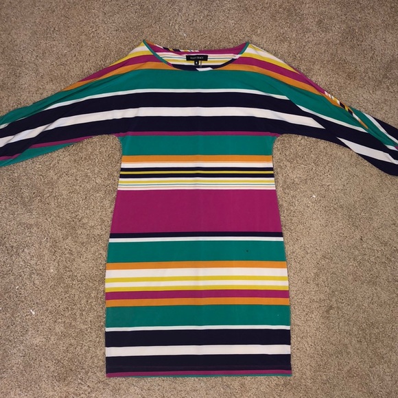 Ellen Tracy Color Striped Dress - Picture 4 of 5